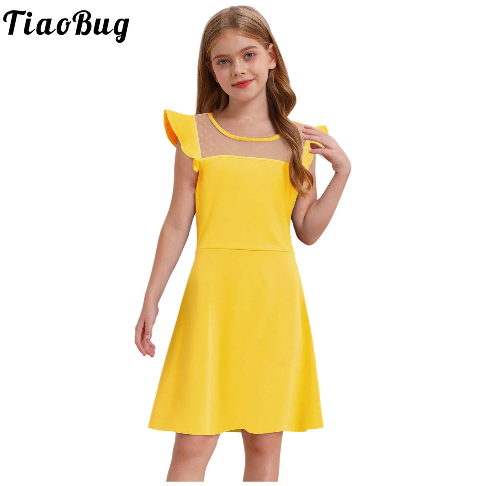 Summer Clothing Kids - Abito estivo per ragazze adolescenti Maniche