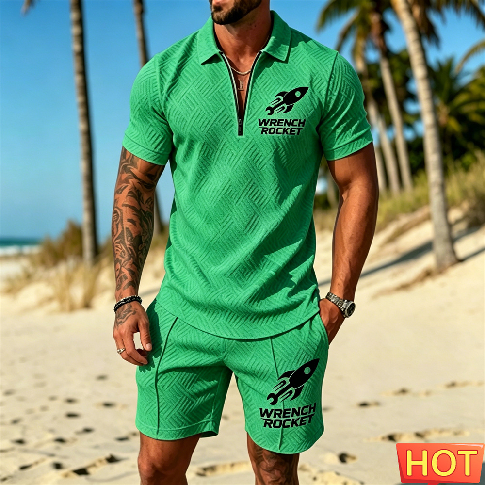 Summer Vacation Clothing Men - Completo estivo da uomo, set polo