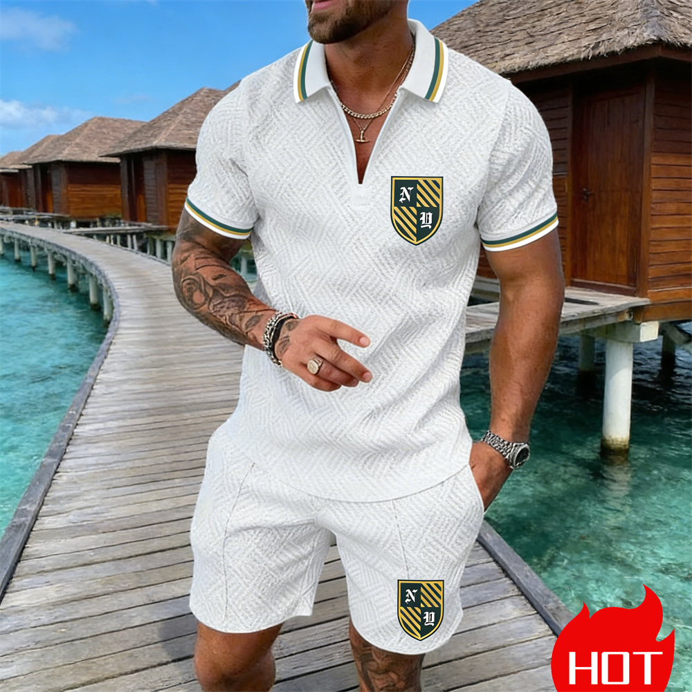 Summer Clothing Resort - Set Polo Uomo Estivo con Motivo