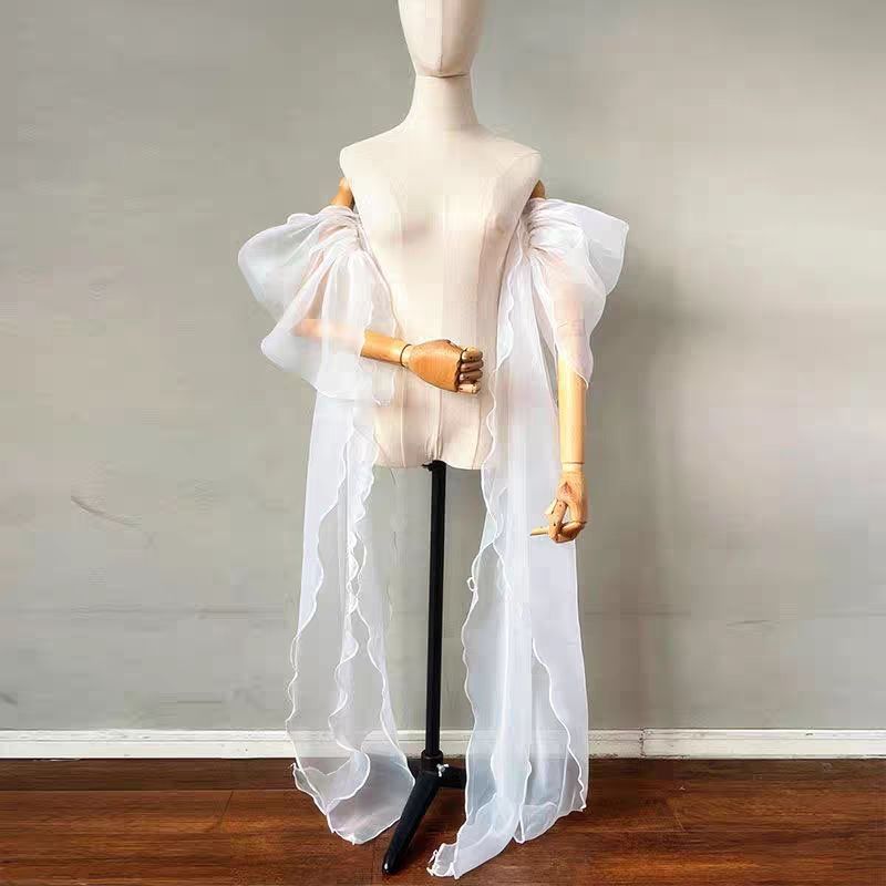 Summer Clothing Accessories - Maniche da Sposa in Organza Staccabili,