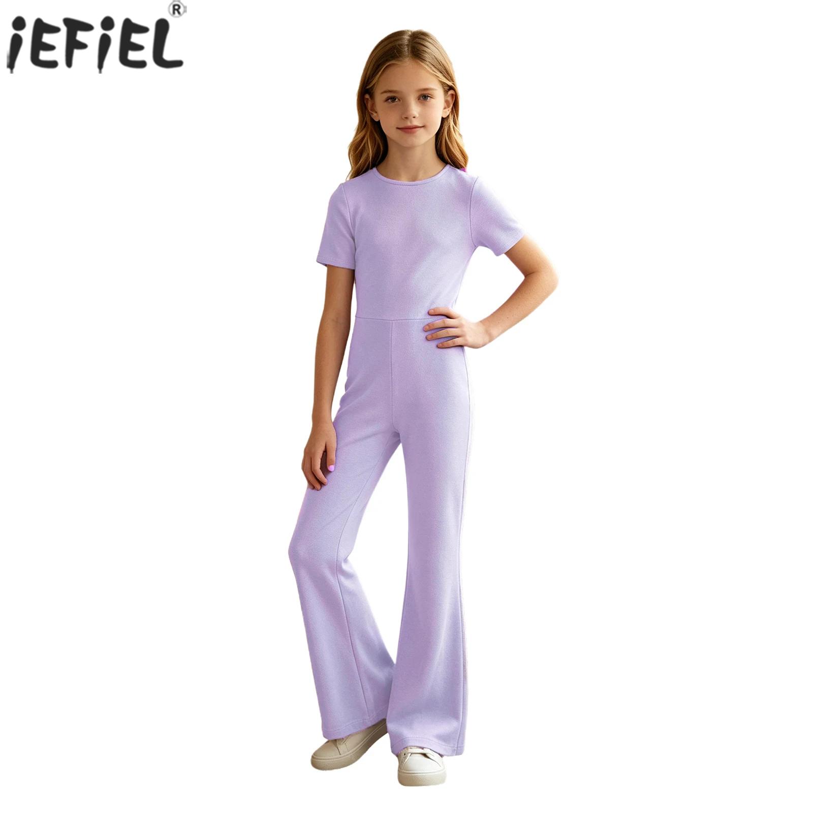 Summer Clothing Kids - Tuta Casual Monocolore per Bambine, Abbigliamento