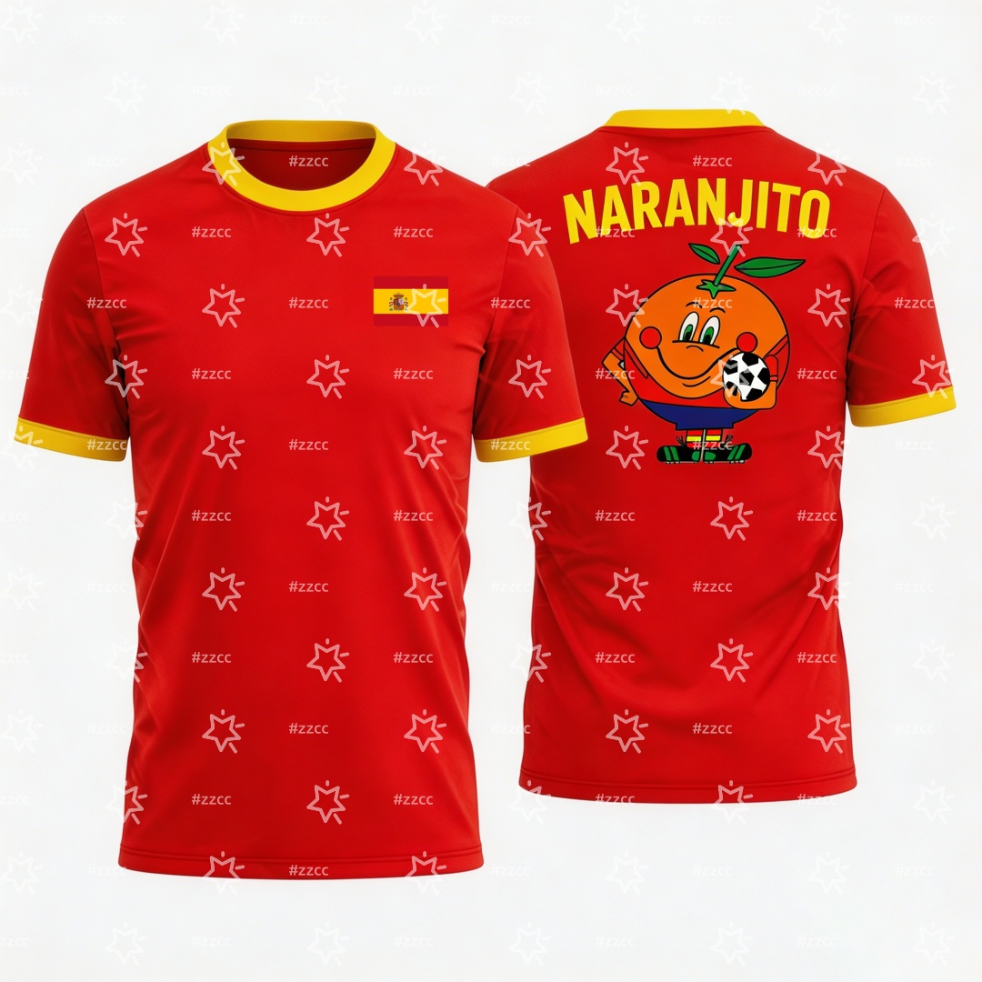 Summer Clothing In Spanish - Maglia da calcio grafica Naranjito 2026,