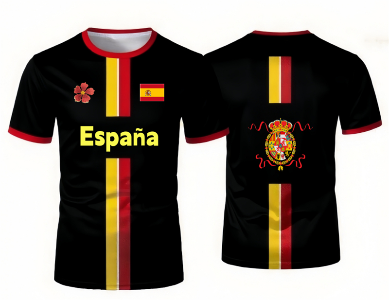 Summer Clothing In Spanish - Maglietta da Calcio Spagnola 2026 con
