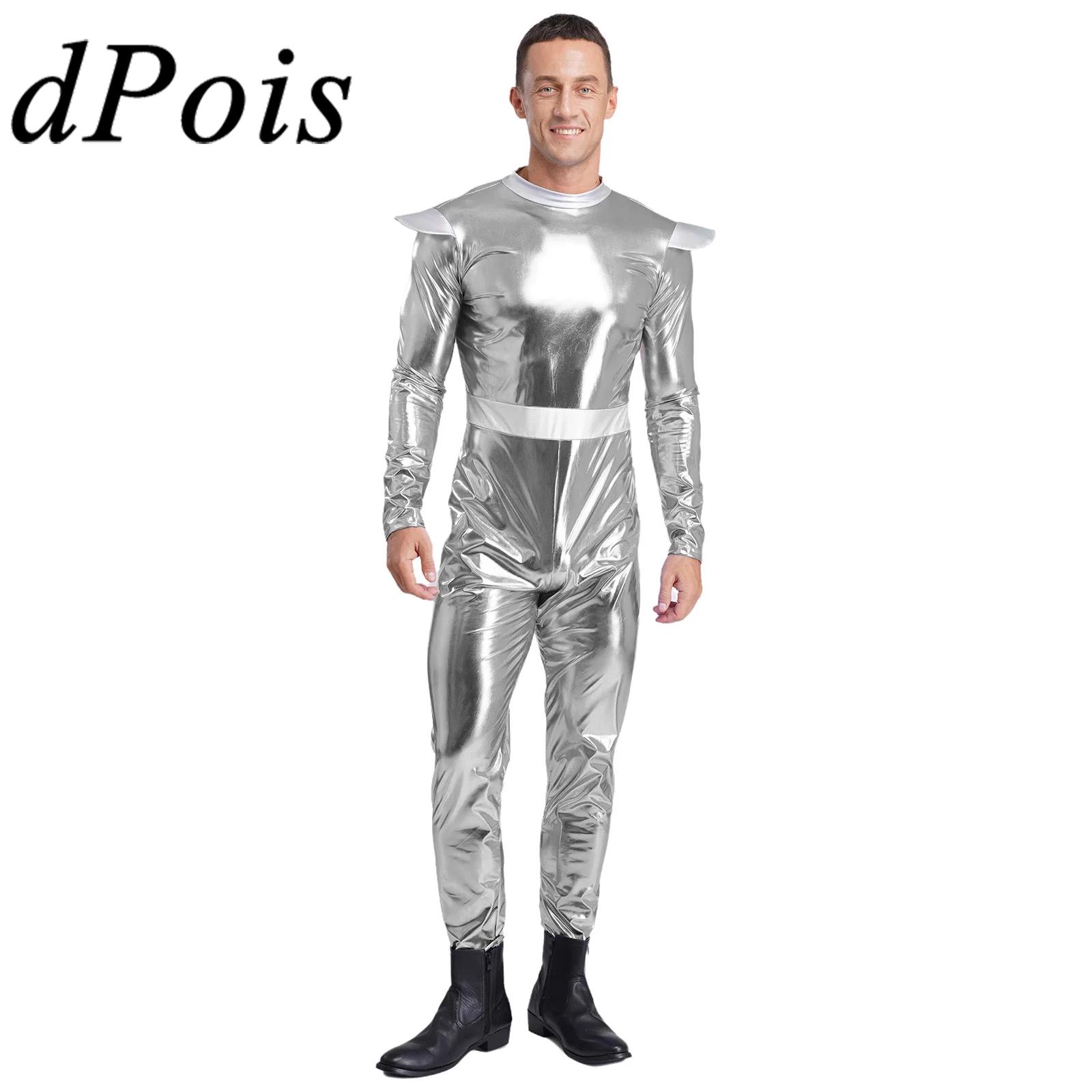 Summer Vacation Clothing Men - Argento Adulti Alien Costume Cosplay Mens