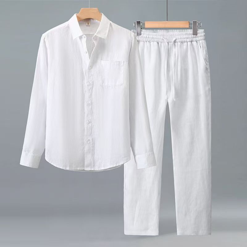 Summer Clothes - Completo (Camicia + Pantaloni) Moda Uomo