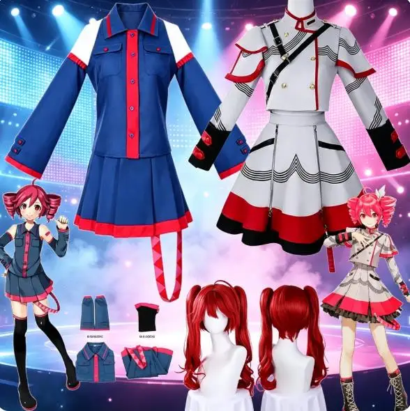 Summer Vacation Clothing Men - 2026 Anime MiIkuu Kasane Teto Costume