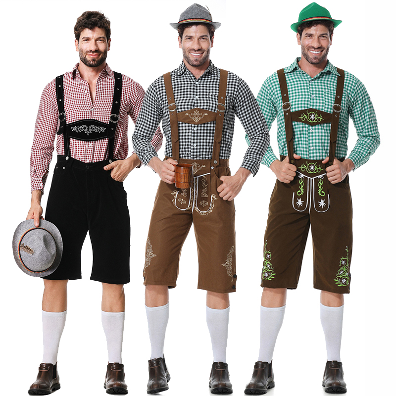 Summer Vacation Clothing Men - Guy Oktoberfest Costume tradizionale di Lederhosen