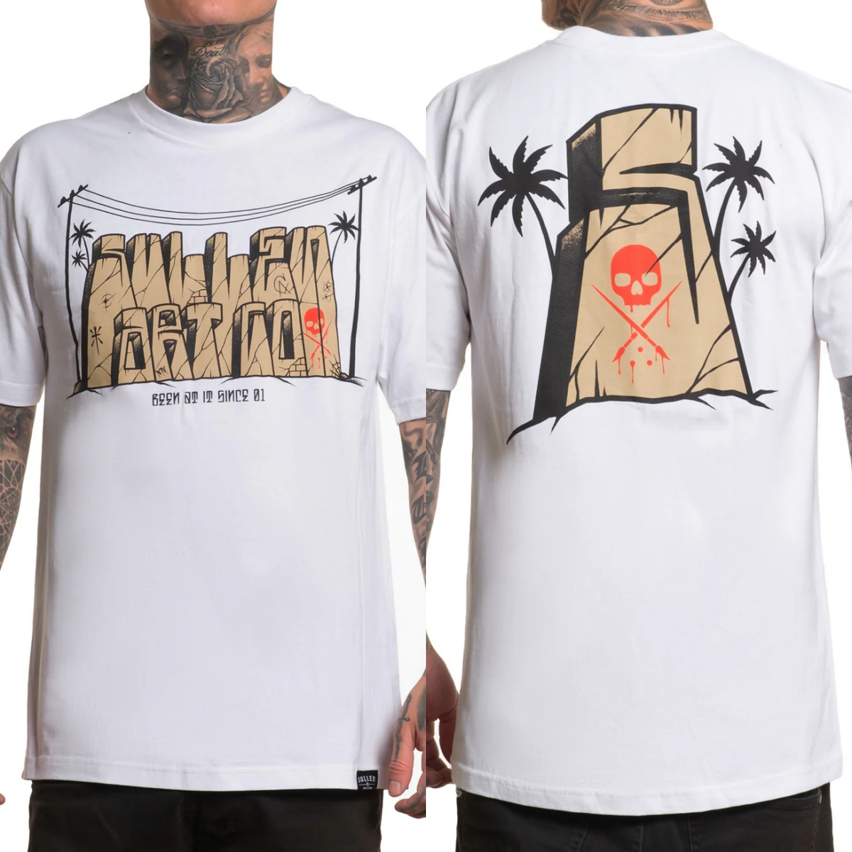 Vintage Summer Clothing Brand - Nuova T-shirt in Cotone con Grafica