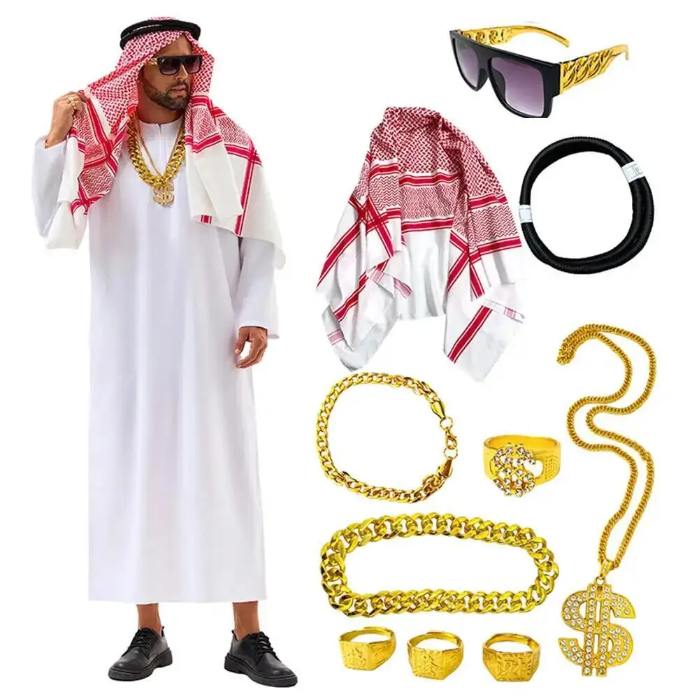 Summer Vacation Clothing Men - Costume Arabo di Dubai, Abito Bianco
