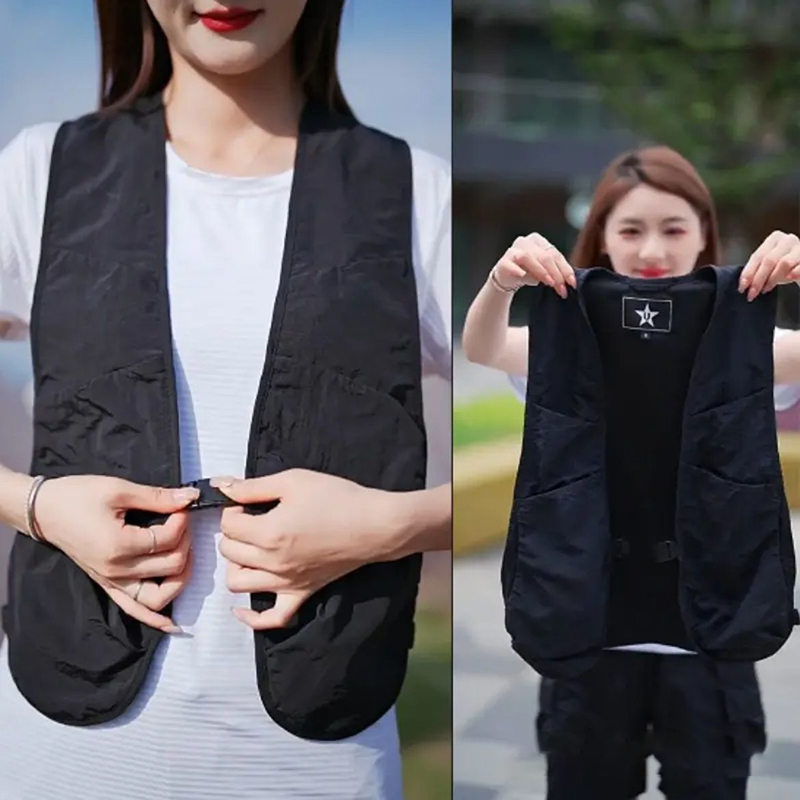 Summer Hiking Clothing - Gilet unisex leggero Gilet multitasche Hip-hop