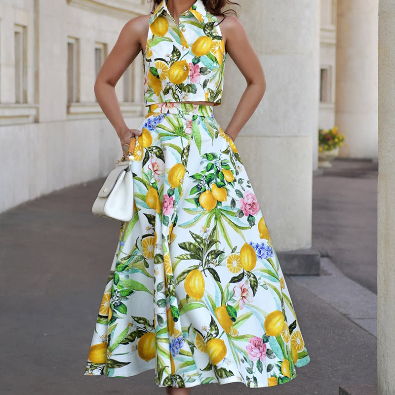 Summer Vacation Clothing Men - Completo da donna bohémien slim fit