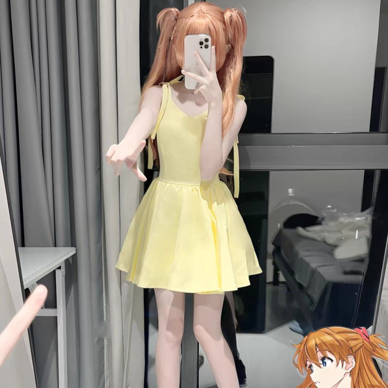 Shikinami Asuka Langley Abito  - Yellow Summer Clothing recensione e prezzo