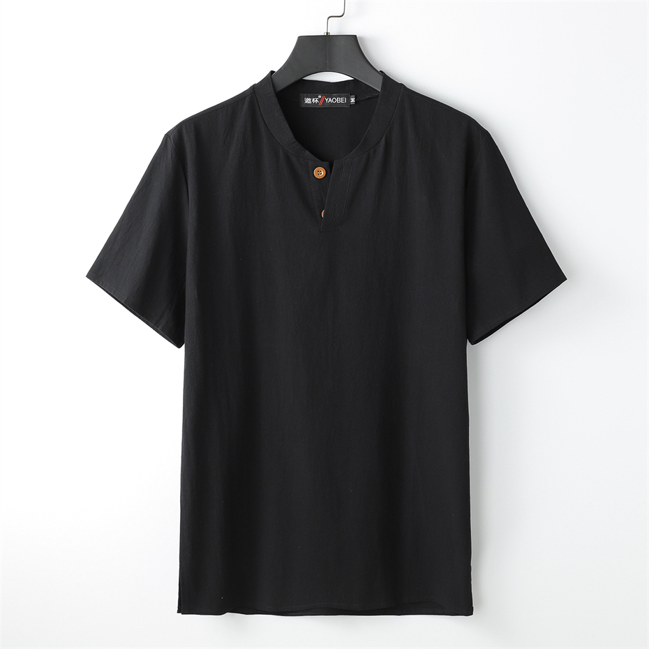 T-shirt in lino estivo da uomo - Summer Clothing Men Linen recensione e prezzo
