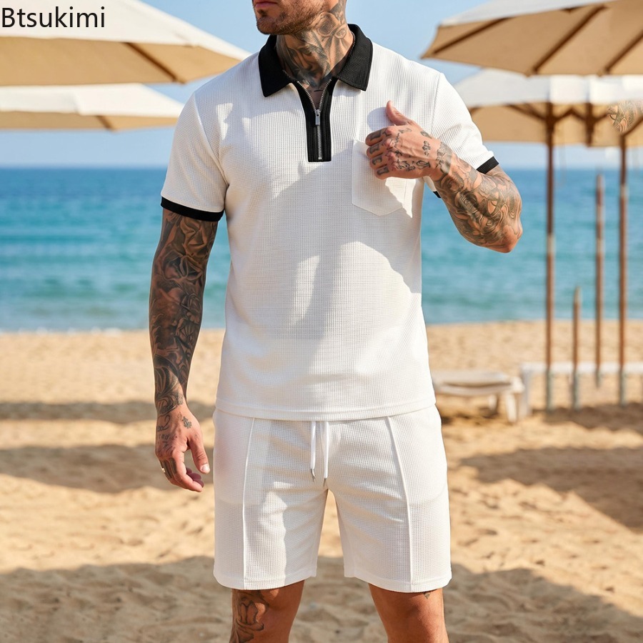 Set Estivo da Uomo con Polo a  - Summer Vacation Clothing Men recensione e prezzo