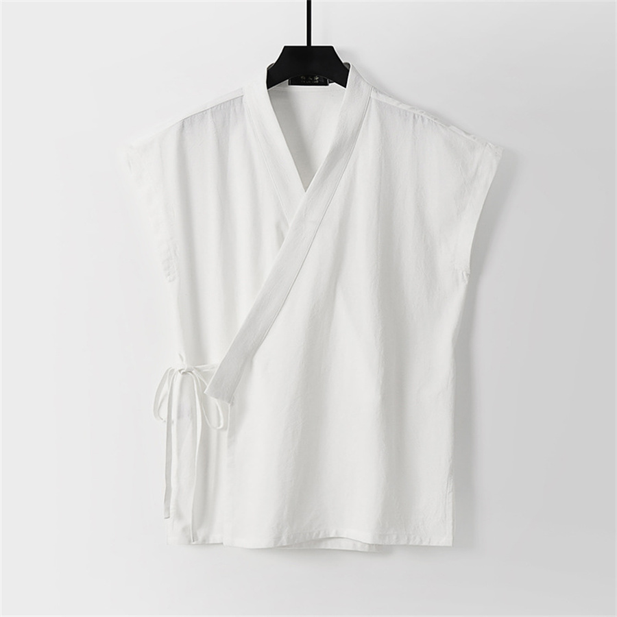 Canotta da Uomo Cinese in Coto - Summer Clothing Men Linen recensione e prezzo
