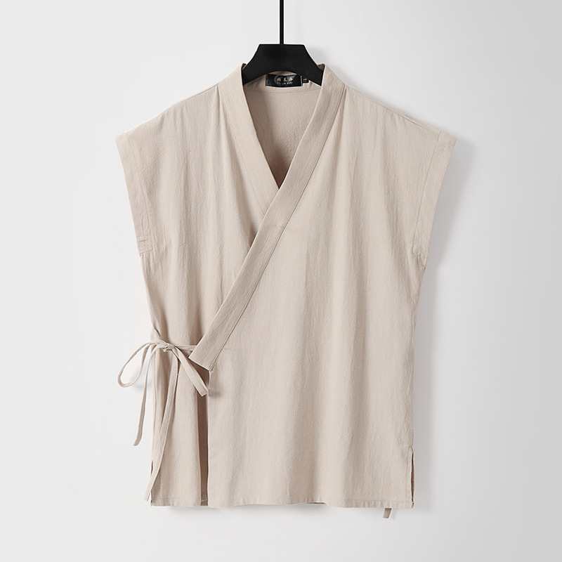 Canotta da Uomo Cinese in Coto - Summer Clothing Men Linen recensione e prezzo