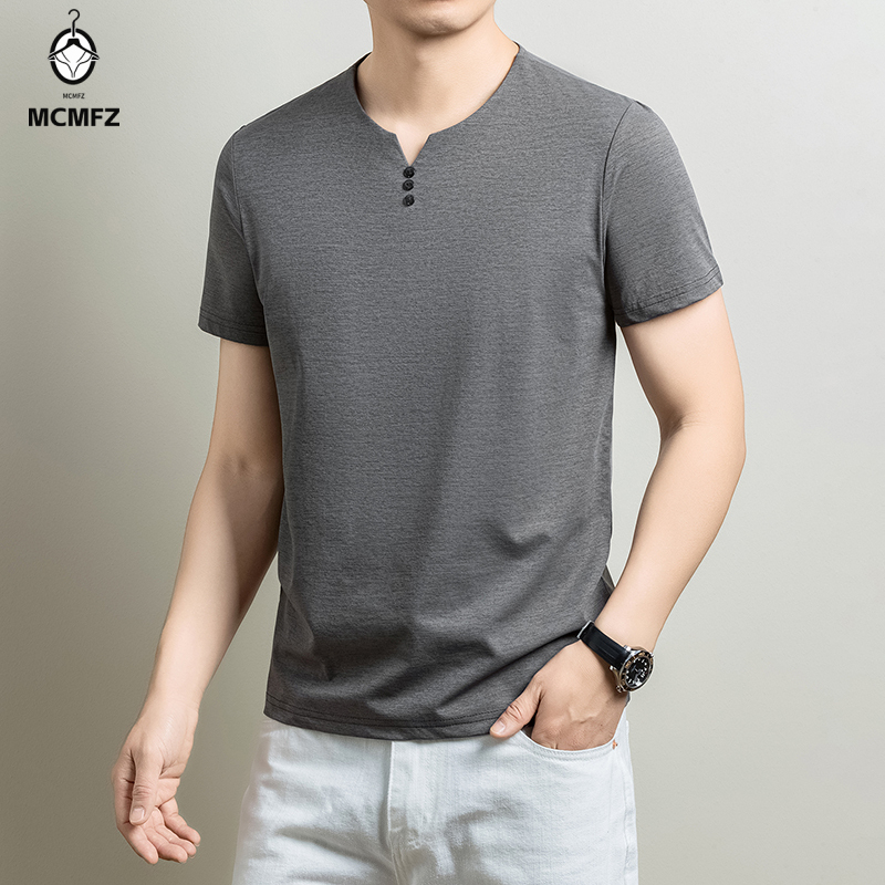 Maglietta Henley basic da uomo - Summer Cloth recensione e prezzo