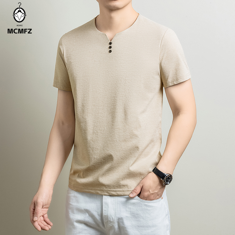 Maglietta Henley basic da uomo - Summer Cloth recensione e prezzo