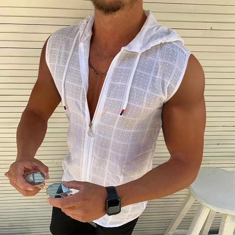 T-shirt cardigan con cerniera  - Summer Clothing Men Linen recensione e prezzo
