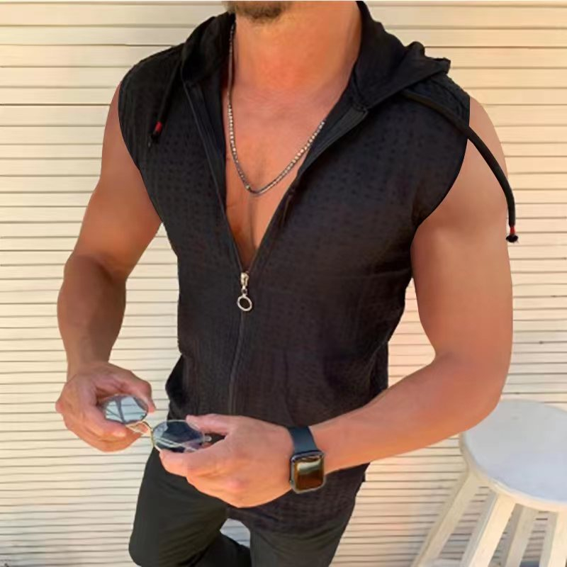 T-shirt cardigan con cerniera  - Summer Clothing Men Linen recensione e prezzo