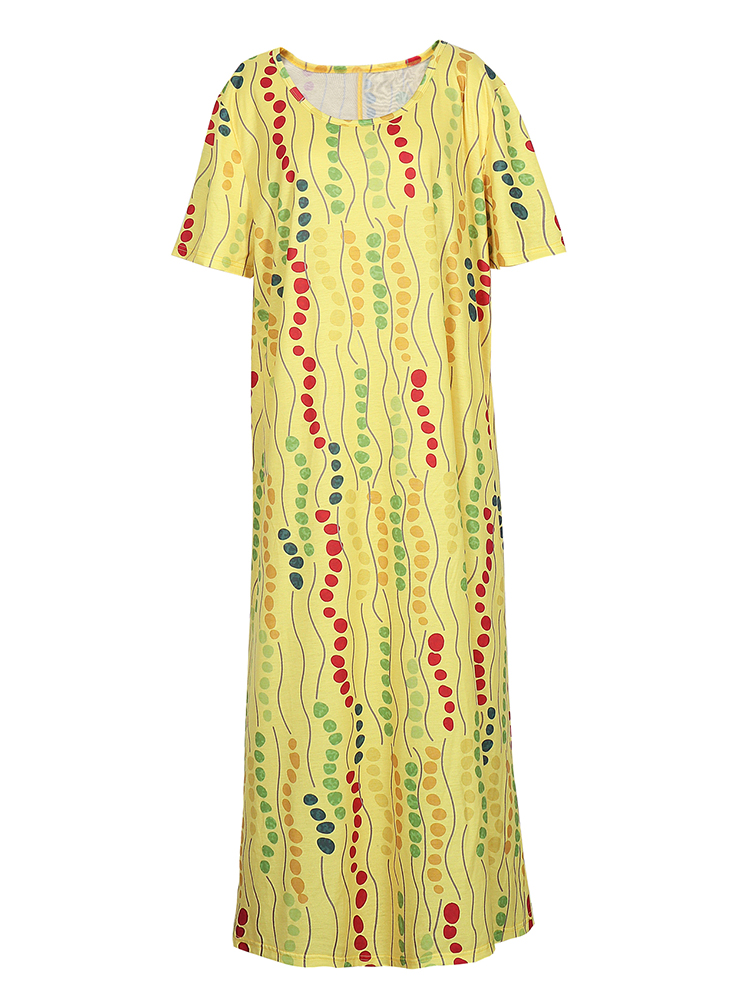 Abito midi stampato giallo tag - Yellow Summer Clothing recensione e prezzo
