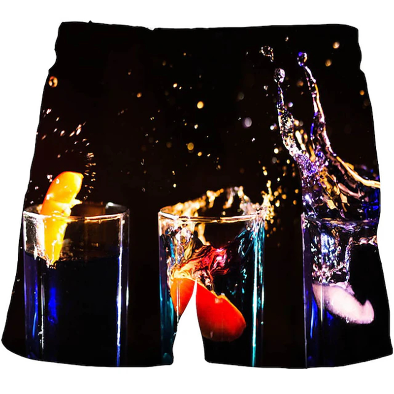 Beer 3D Graphic Shorts uomo Su - Summer Vacation Clothing Men recensione e prezzo